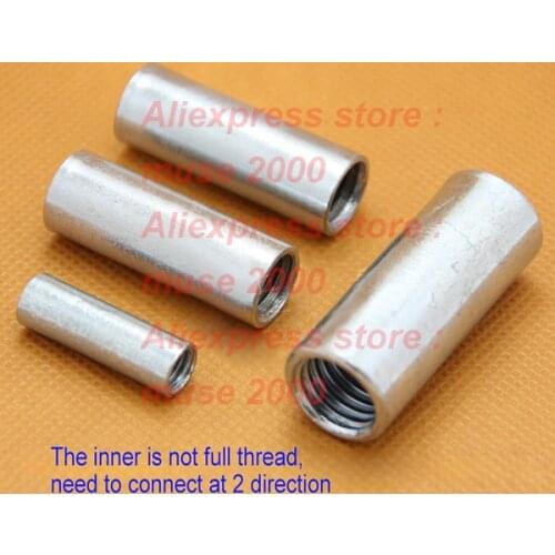M6 M8 M10 M12 hollow screw inner thread connector screw nut bolt nut female thread tube screw lengthen column round nut