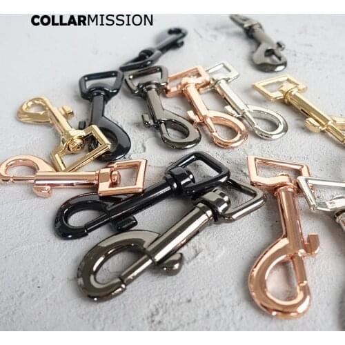 Metal dog clasp for 20mm webbing paracord dog cat leash buckles durable and strong metal buckle Zinc Alloy swivel clasp 6 kinds