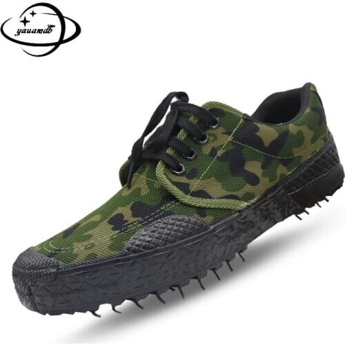 38-44 Mens Vulcanize Shoes Spring Autumn Male Canvas Shoes Lace-up Camouflage Outdoor Training Wear-resisting Man Shoes H15