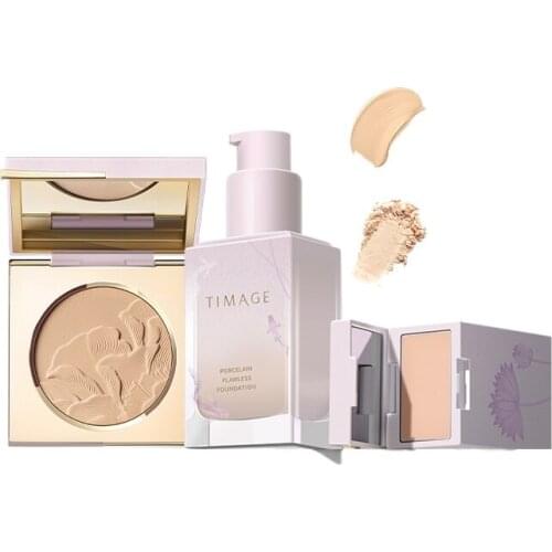 CY TIMAGE Set Su Xiu Liquid Foundation Loose Power Makeup Base Makeup Gift Box Free Shipping