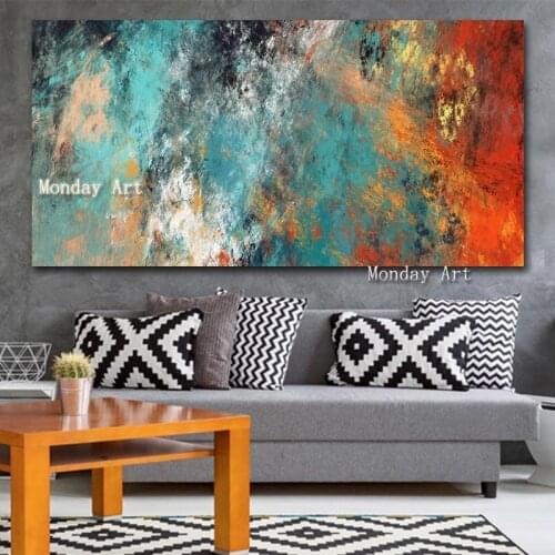 Wall painting Hand Painted Abstract Oil Paintings On Canvas Pop Art Modern Wall Picture For Living Room Home Decoration painting