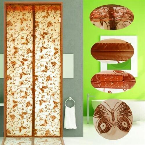 1Pcs New Butterfly Soft Yarn Summer Anti-mosquito Curtain Magnets Door Mesh Insect Fly Bug Mosquito Curtain Netting Mesh Screen