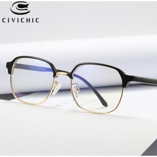 Chic TR90 Computer Glasses Women Anti Blue Light Eyeglasses Men Gaming Eyewear Retro Rectangle Gafas Luz Azul Optical FrameCOG20