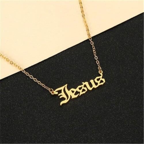Europe And The United States Sautoir Personality Cross Jesus Stainless Steel Necklace