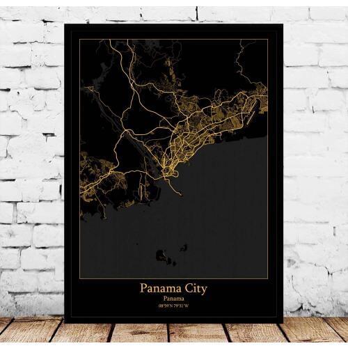 Panama City Map Poster