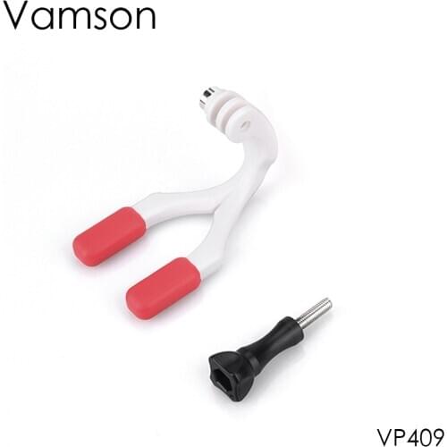 Vamson for go pro9 Camera Accessories Braces Bracket Mouth Mount Surfing And Diving for GoPro Hero 9 8 7 6 5 4 for Yi 4K VP409