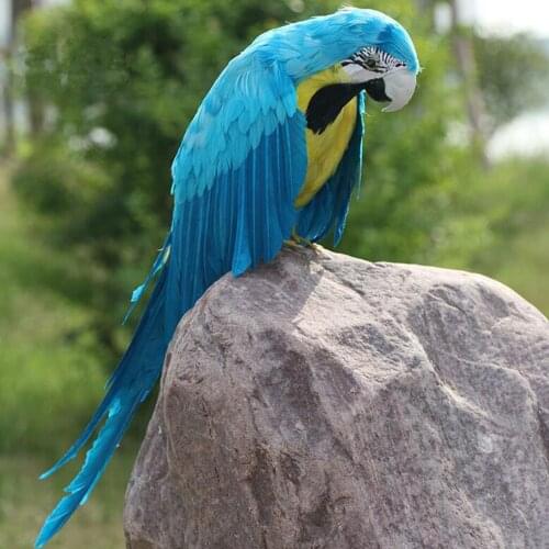 Realistic Flying Bird Artificial Parrot Home Office Decor Desk Decor