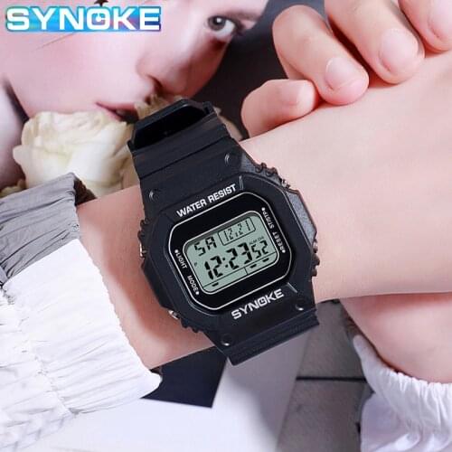 Luxury LED Digital Watches For Women Sport Watch Men 50M Waterproof Shock Electronic Clock Square Womens Wristwatch Reloj Mujer