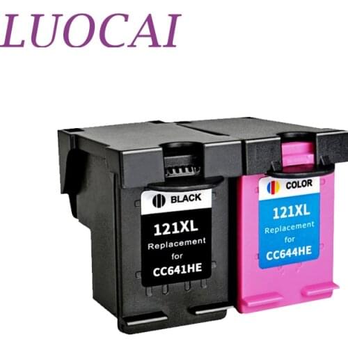 LuoCai Compatible ink cartridges For HP121 For HP 121 photosmart c4683 C4783 Deskjet D2563 D1663 D2663 F2530 F2545 F2560 printer