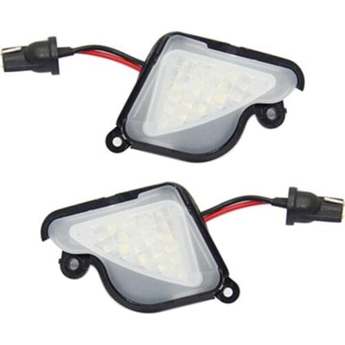 2X 6000K Canbus Led Under Side Mirror Puddle Light for Skoda Octavia Mk3 Mk2 5E 2012-2019 Superb 2 Ii 1Z Phase 2008-2019