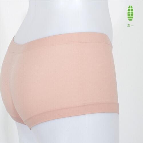 Guiyi 3 Colors High Elastic Women Bamboo Fiber Crotch Panties Elegant Fashion Low Waist Boyshort Sexy Lingerie B3128