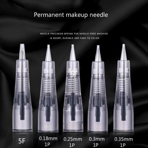 0.18/0.25/0.35MM Professional Permanent Makeup Cartridge Needles for Biomaser Disposable Sterilized Tattoo Pen Machine Needles