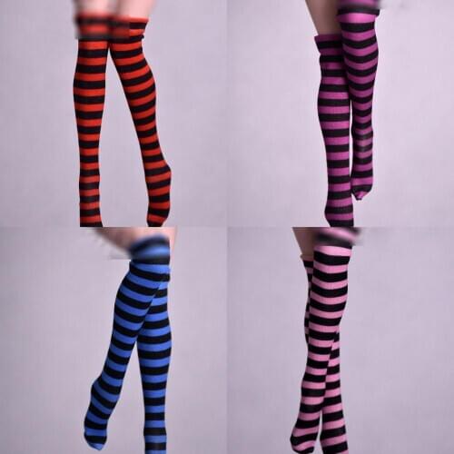1/6 Scale Female Clothes Colorful Stocking Long Socks Clothing Accessories For 12" Pichen Action Figure Doll Toys