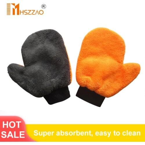 1 Pcs Ultra-Luxury Microfiber Car Wash Gloves Car Cleaning Tool Home use Multi-function Cleaning Brush Detailing Never Scrat