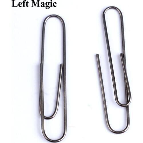 1pcs Memory Mental Shift Self Bending Paperclip with instructions close up magic tricks Mentalism illusion magie toy sihi E3022