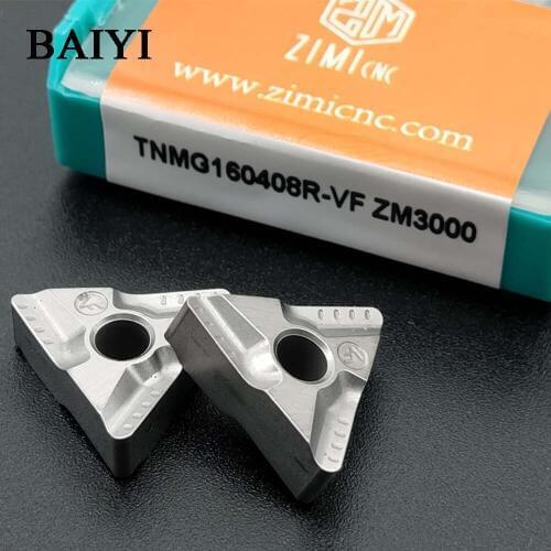 10PCS TNMG160408R-VF ZM3000 cermet insert carbide insert TNMG160408R carbide turning tool lathe cutter