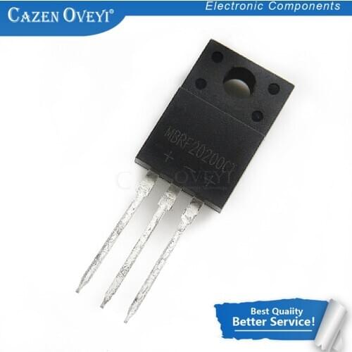 10pcs/lot MBRF20200CT TO-220F MBRF20200 TO-220 20200CT 20A 100V TO-220 In Stock