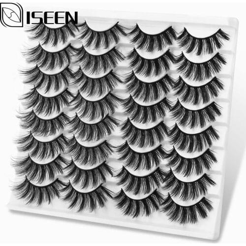 16 Pairs 3D Mink Lashes False Eyelashes Handmade Eyelash Wispy Fluffy Long Lashes Natural Eye Makeup Tools Eye Lashes