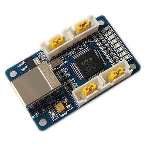 USB to 4-channel TTL module, multiple RS-232 serial ports, four-channel 485 serial ports FT4232HL3.3V2.5V1.8V