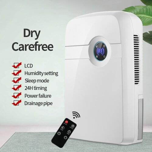 2.5L Water Tank 600ml/day Portable Smart Desiccant Air Dryer Electric Dehumidifier Machine Purification and Dehumidification