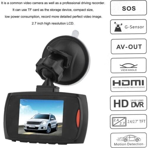 720P Car DVR Camera Dash Cam Video 2.4inch LCD LCD DisplayNight Vision Vehicle Camera Recorder