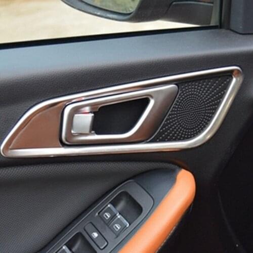 Free shipping stainless steel Inside the door handles bright frame stickers for Chery Tiggo 7 car accessories