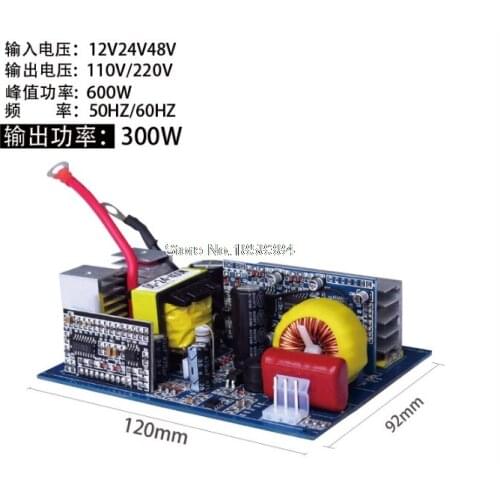 Free Shipping Inversor Pure Sine Wave Power Board 300W Technical 12V/24V Converter AC 110V 220V