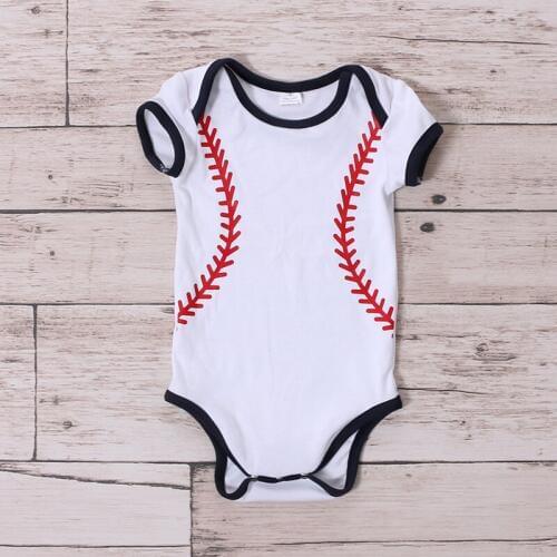 Kaiya Angel Bodysuit Baby Girl Clothes America Football Cotton Bodysuit Toddler Clothes Wholesale Baby Girl Bodysuit Newborn