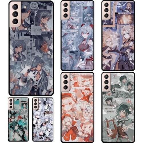 Genshin Impact Aesthetics Soft Case For Samsung Galaxy S21 Ultra S20 FE S8 S9 S10 Note 10 Plus Note 20 Ultra Coque