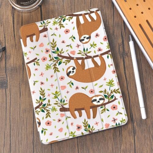 Sloth Automatic sleep For 10.9 inch Air 4 iPad Case 10.2 inch 8th Generation 7th Silicone ipad Case 11 inch Pro 2020 Mini 4 5