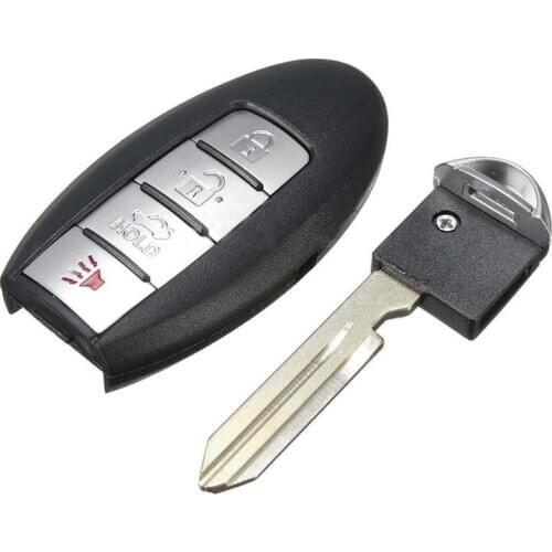 4 Buttons Remote Key Fob Case Shell Uncut Blade For NISSAN Altima Maxima 06-12