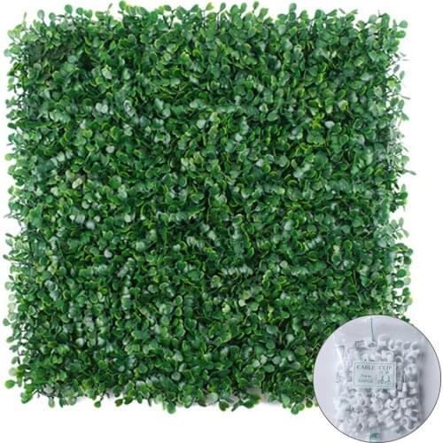 Flower Wall Fake Green Plants Foliage Hedge Grass Mat Simulation Of Milan Artificial Boxwood Panels