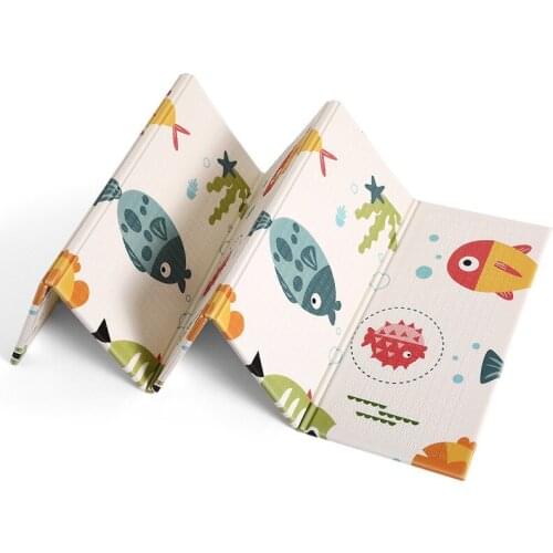 Baby Play Mat 1CM Thickness Waterproof XPE Foam Kids Rug Foldable Tasteless Anti-skid Carpet Children Activity Game Pad