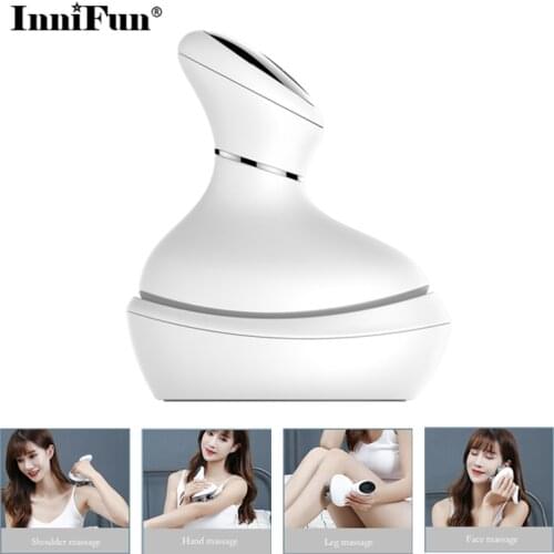 Electric Head Massager Anti Stress Whole Body Massage Instrument Intelligent LCD Waterproof Rechargeable Vibrating Massager