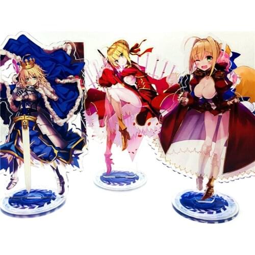 Fatego Fate Grand Order Acrylic Stand Model Toys Anime Figure Plate Holder Desk Decoration Doulb Side