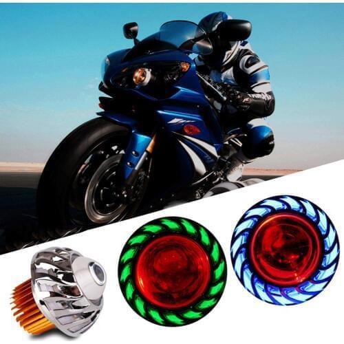 Motorcycle Fog Light LED Projector Universal Scooter Double Angel Eye Headlight 2019