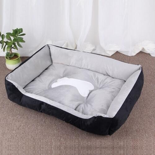 Bone Pet Bed Warm Pet Products For Small Medium Large Dog Soft Pet Bed For Dogs Washable House For Cat Puppy Cotton Kennel Mat