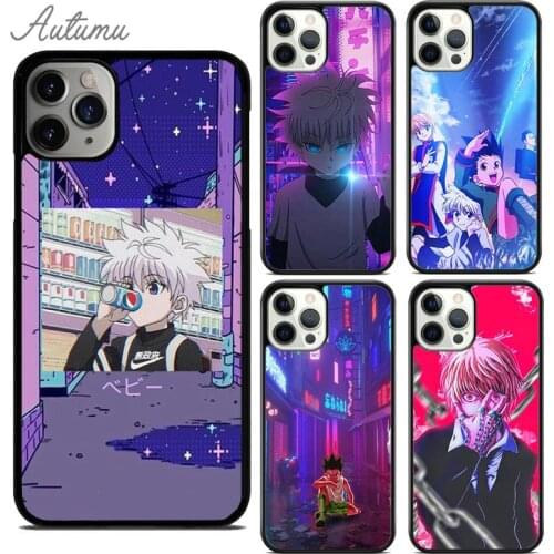Hunter X Hunter Neon Phone Case for iPhone 11 12 Pro Max mini X XR XS SE 2020 5 6S 7 8 Plus Samsung Galaxy S8 S9 S10 Cover coque