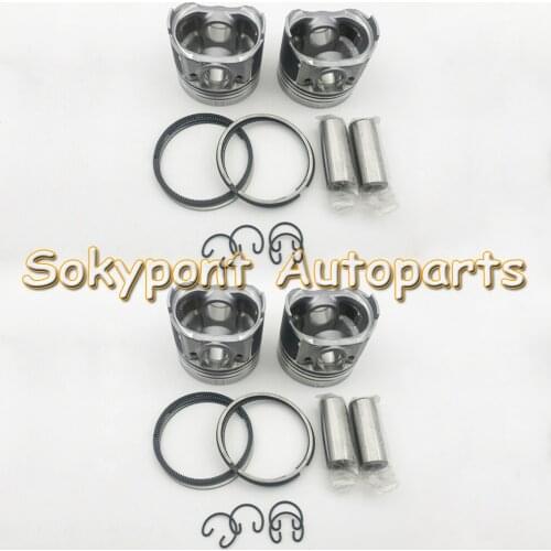 New STD 4BE1 Cylinder Piston And Piston Ring Kit For ISUZU ISU Excavator Engine