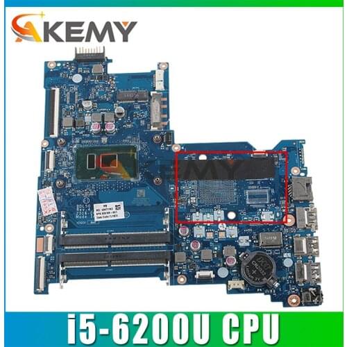 Original FOR HP 15-AY Laptop Motherboard 854937-601 854937-001 BDL50 LA-D704P With SR2EY i5-6200U CPU MB 100% Tested Fast Ship