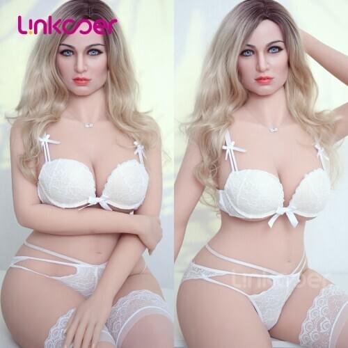 Linkooer 161cm Real Silicone Lifelike Sex Dolls Huge Breast Fat Doll Vagina 2 Holes Realistic TPE Sexy Love Toys for Men