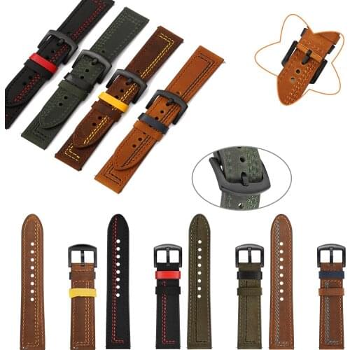 20 22mm watch strap For Garmin vivoactive 3t 3 4 Venu sq strap For Xiaomi Huami Amazfit GTR 42mm leather correa For Garmin Venu2