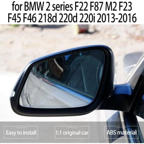 1pcs Replacement Electric Blue Heated Left & Right Mirror Glass for BMW 2 Series F22 F87 M2 F23 F45 F46 218d 220d 220i 2013-2016