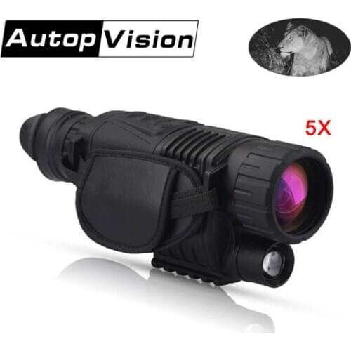 Animals Observation Telescope Night Vision Monoculars 5x+8x Zoom Infrared Video Camera Clear Vision Monocular for Night Hunting