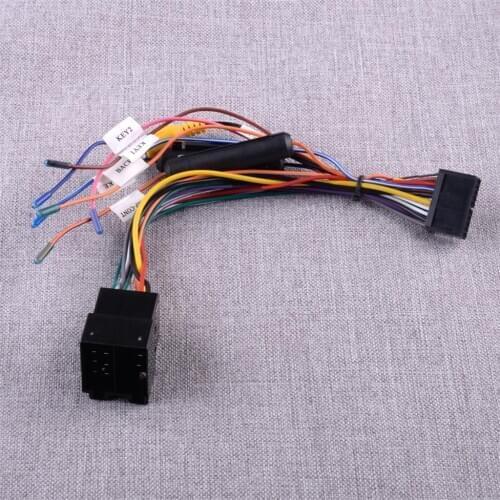 Universal Android ISO Stereo Radio Wiring Harness Cable Connector Adapter Accessories