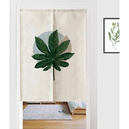 Fyjafon Curtain Kitchen Half Tube Curtain Thick Door Curtain Cafe Plant Printed Washable Decorative Short Curtains Customized