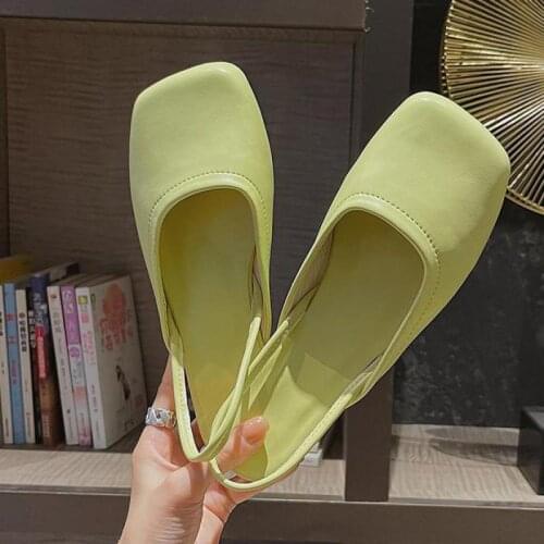 Flat Sandal Summer 2021 Womens Square Toe New Fashion Retro Ytmtloy Sadalias Femininas Zapatos De Mujer Plataforma Sapato