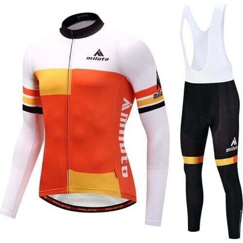 Winter Cycling jersey Set Thermal Thicken Fleece Men Bike Clothing MTB Bicycle Jackets Running Clothes Skinsuit