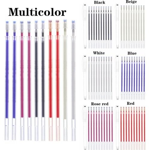 1Set Heat Wrap Fade Out Fabric Markers Pencil Marker Refills for Sewing Drawing Making Fabric PU Leather Sewing Tools