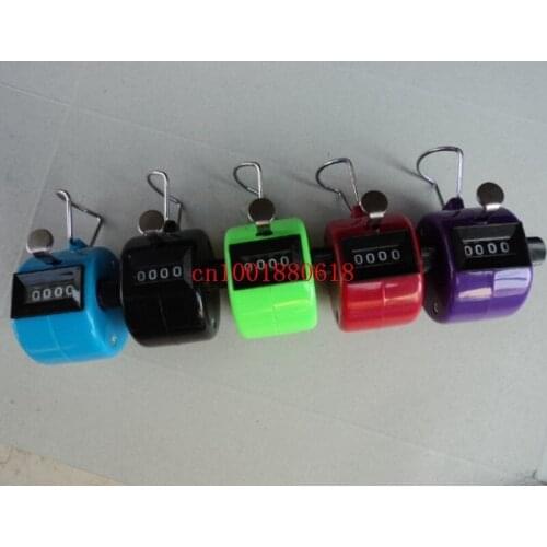120pcs/lot Plastic Hand held Tally Counter 4 Digit Counter Numbers Clicker For Golf Sport